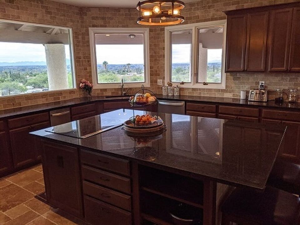 View out of the kitchen.