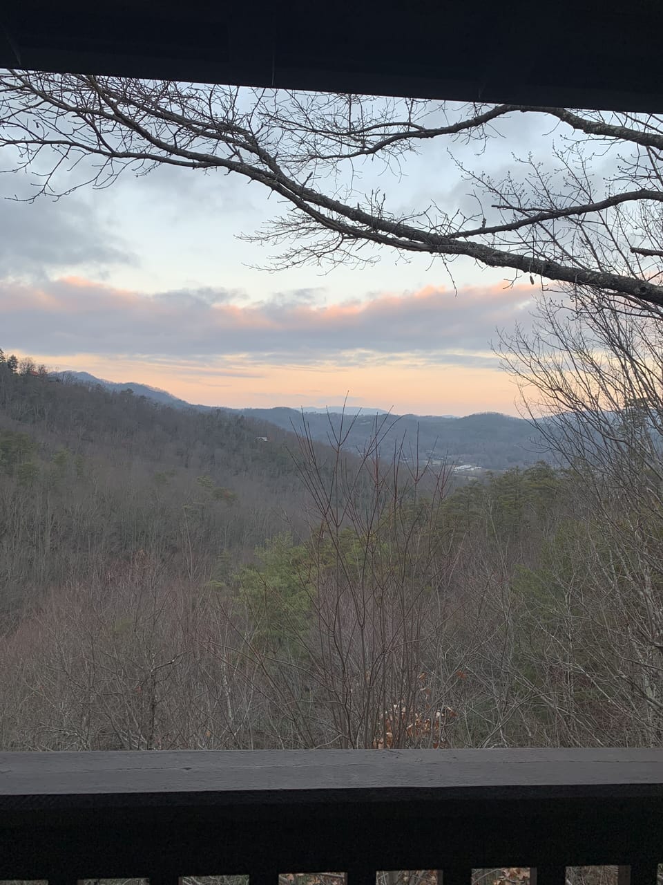 View from deck