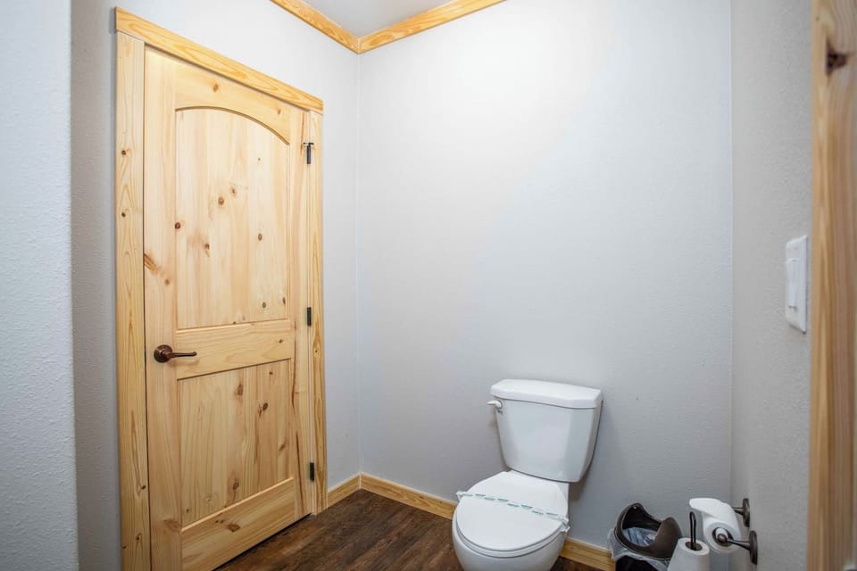 The light-colored woodwork throughout the Hideaway gives the inner spaces an airy and welcoming feel.