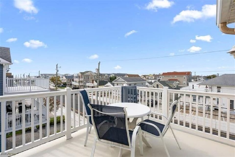 Deck with ocean view. Great view of the Friday night fireworks.