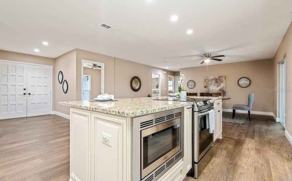 Kitchen and entry