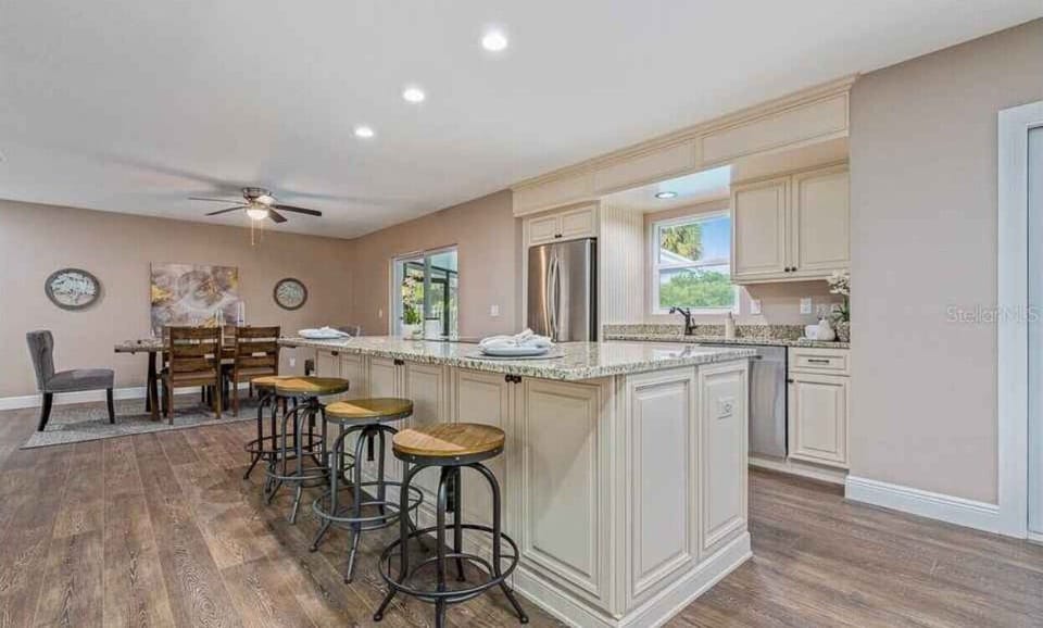 Kitchen and dining room