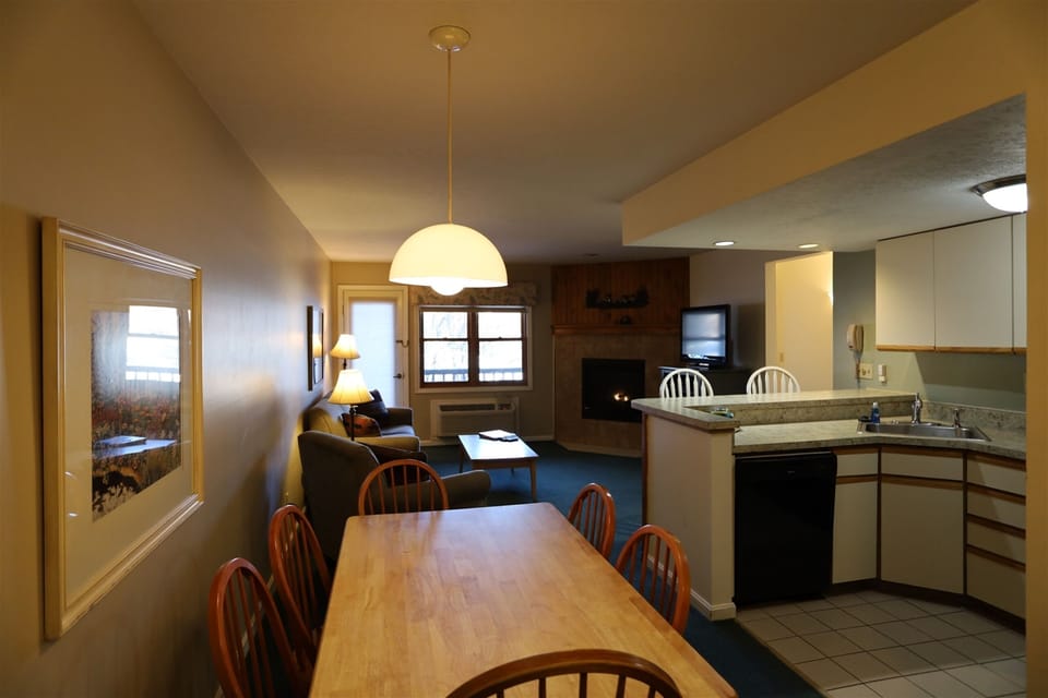 Dining Table and Kitchen in Vacation Condo