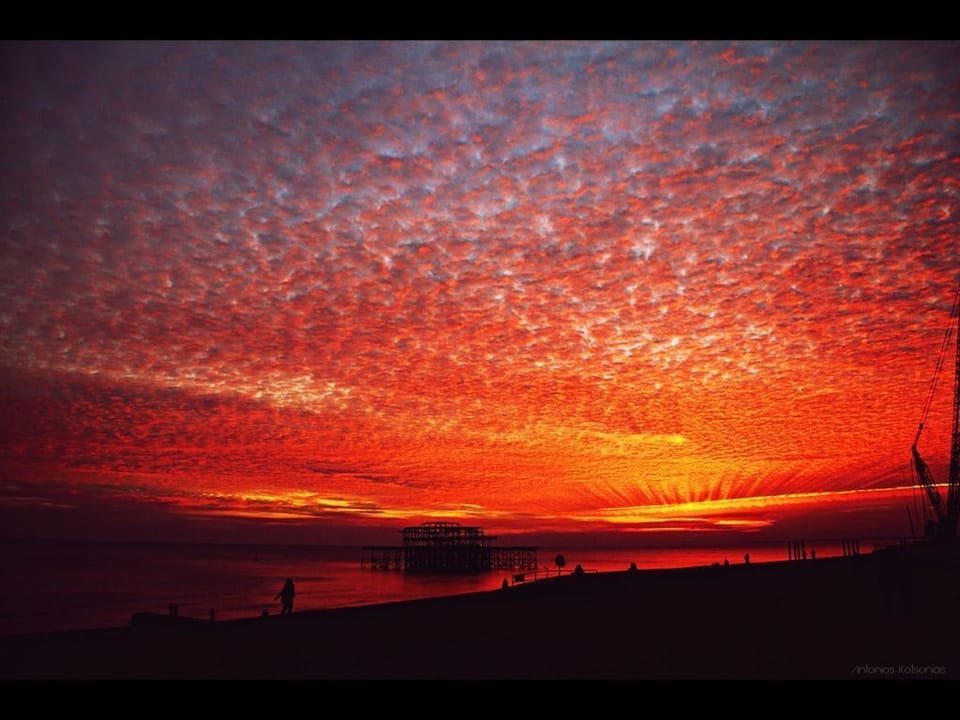 Sunset from apartment 56 balcony 