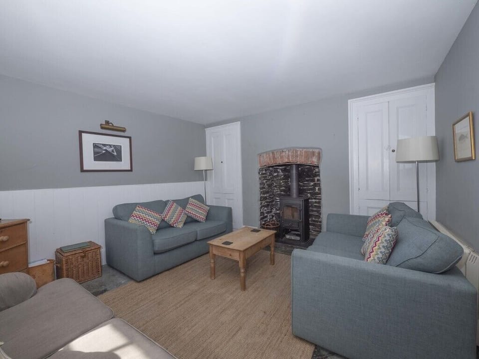 Lounge with log burner