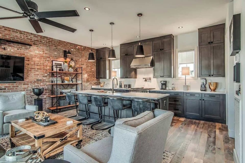 Large open Kitchen and Living Room