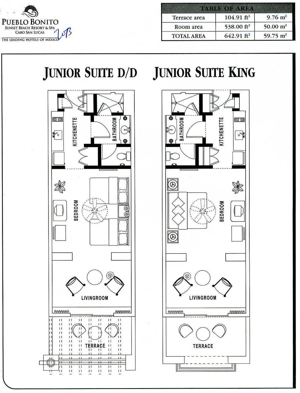 Choose Jr Suite room with 2 double beds (D/D) or Upgrade to King Bed.