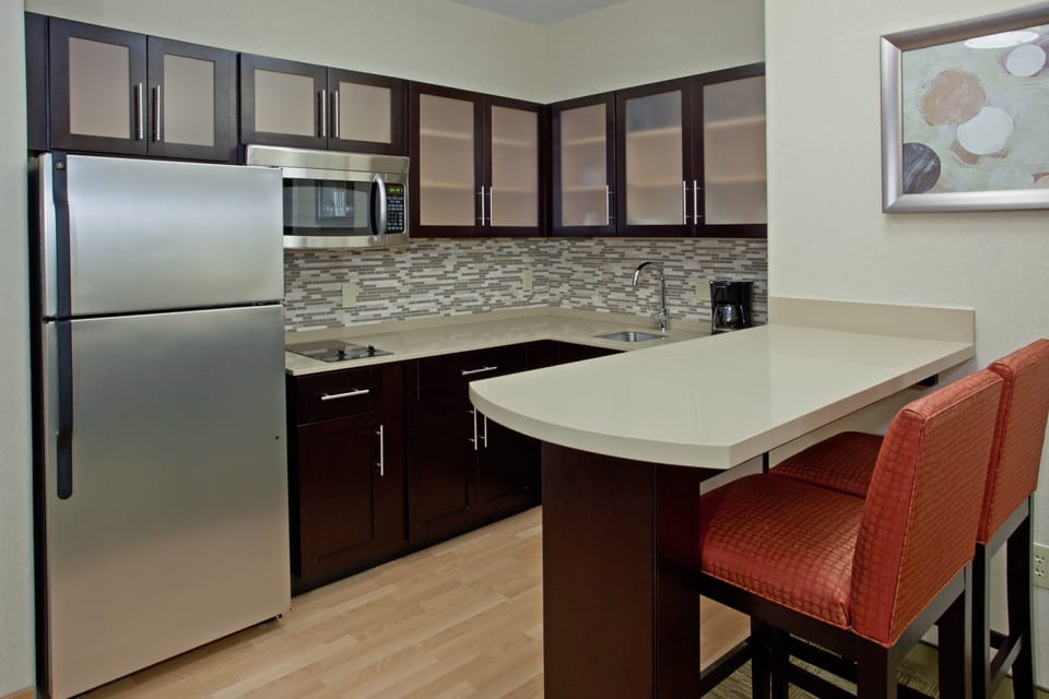 The fully-equipped kitchen features all the amenities you'd need to make a delicious meal.