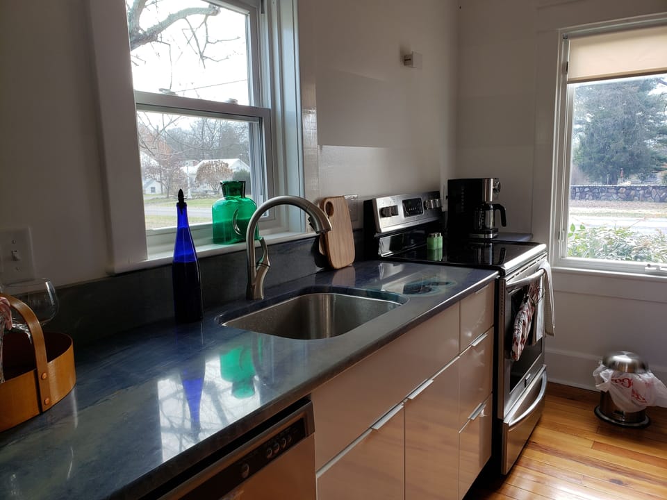 Full size appliances in kitchen