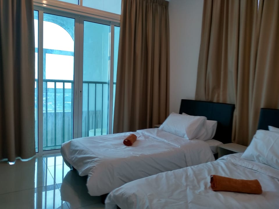 Room 3 with 2 Super Single beds and attached bathroom 3