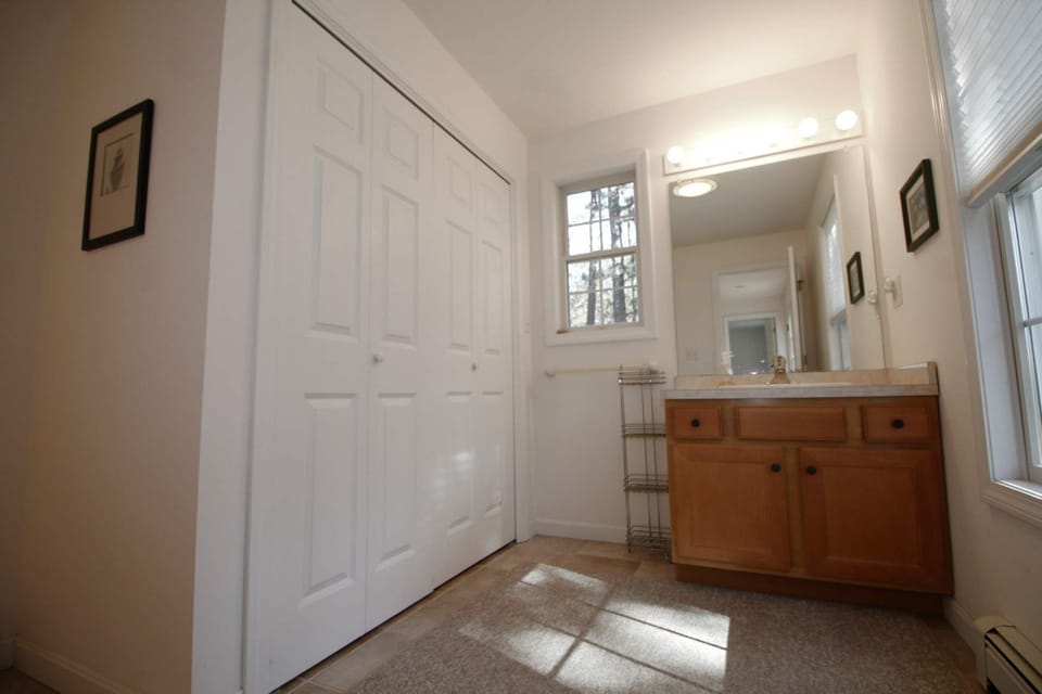 First floor half bath with washer and dryer
