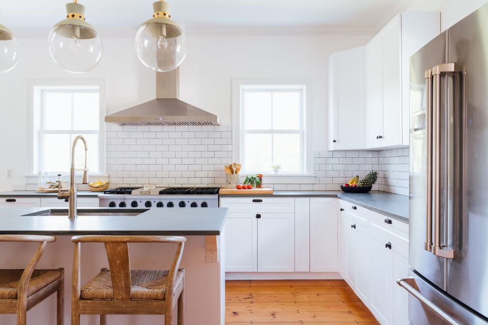 Locally sourced slate countertops from down the road.
