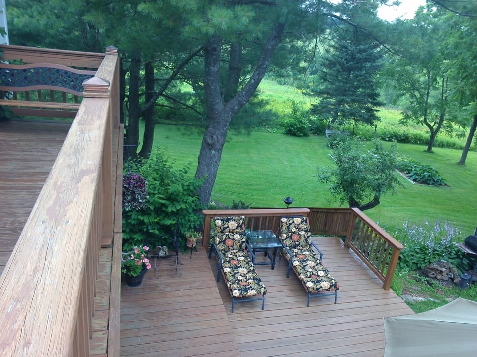 deck outside living space