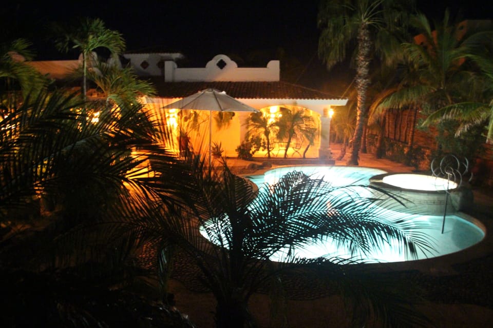 Pool and Hot Tub (Night)
