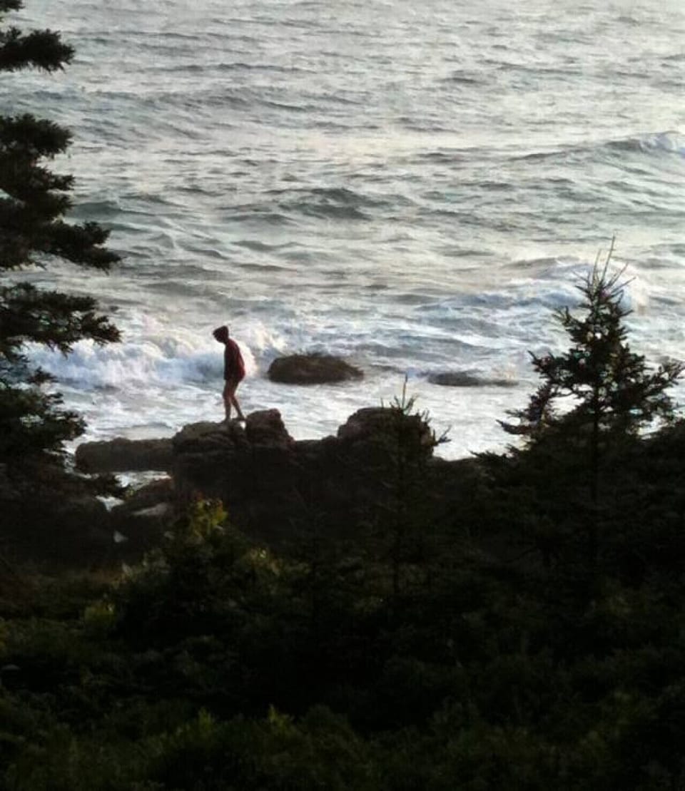 Enjoy exploring Maine`s rocky coastline in front of the cabin