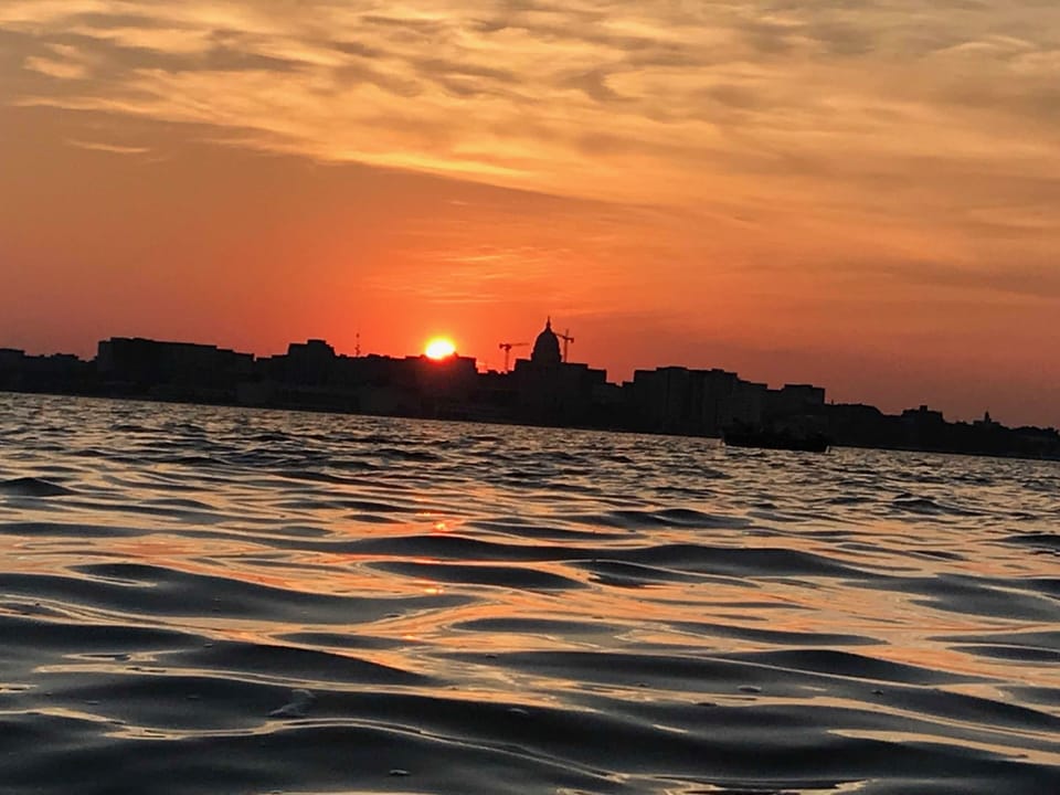 Wyldhaven Park (5 min walk) sunset over downtown Madison