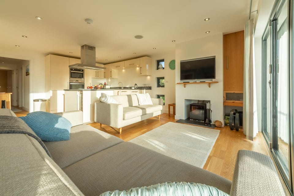 Morvah, St Agnes. Sit back and relax while enjoying the wood burning stove and television