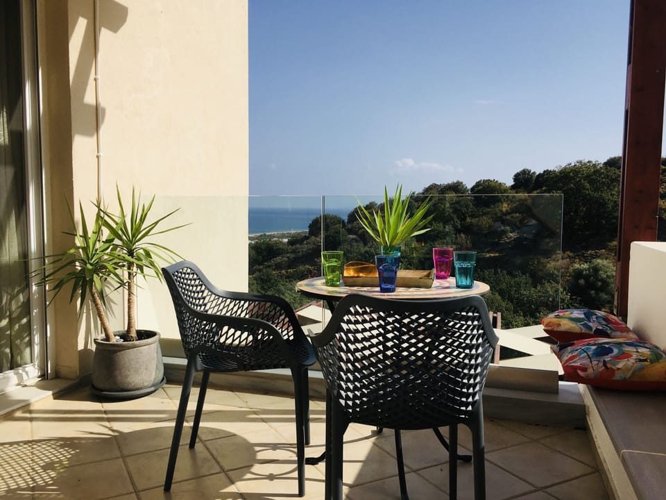 Enjoy the views from the balcony - day and night!