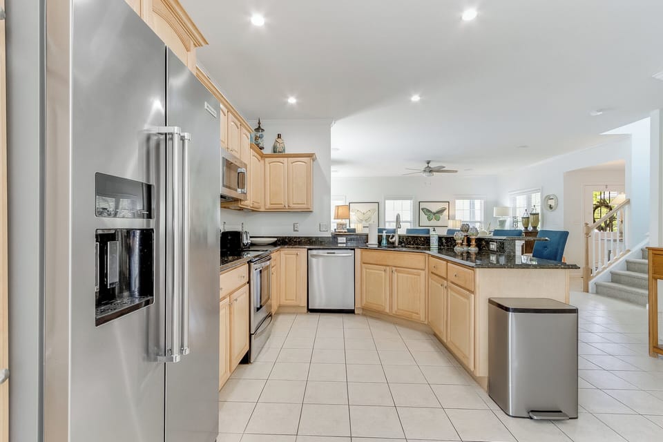 Nice spacious kitchen with equipped with everything you'll need for meals