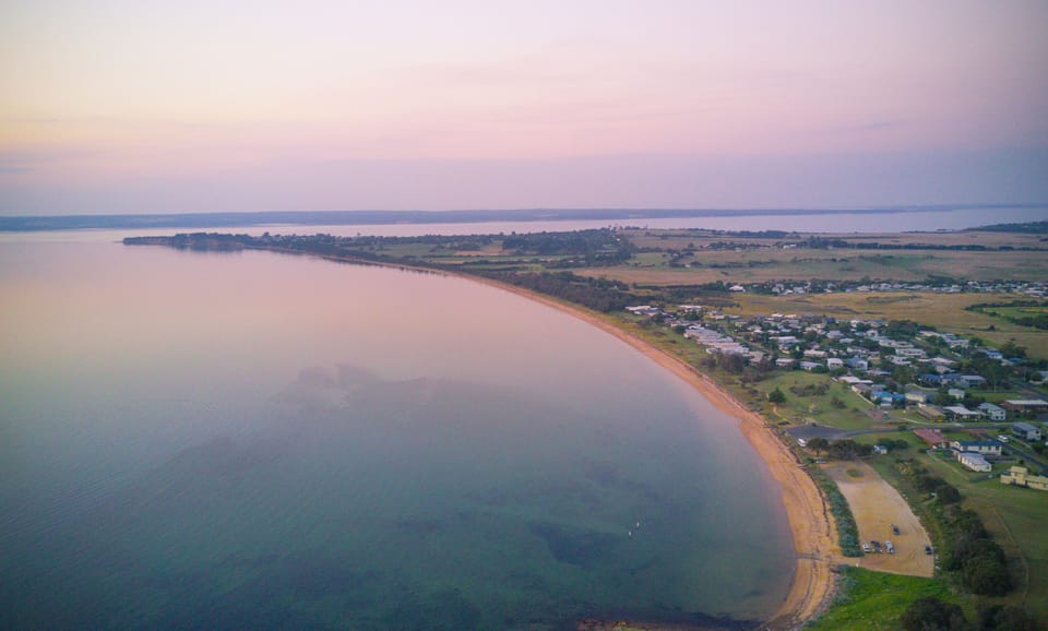 Birds eye view of Coronet Bay and Corinella 