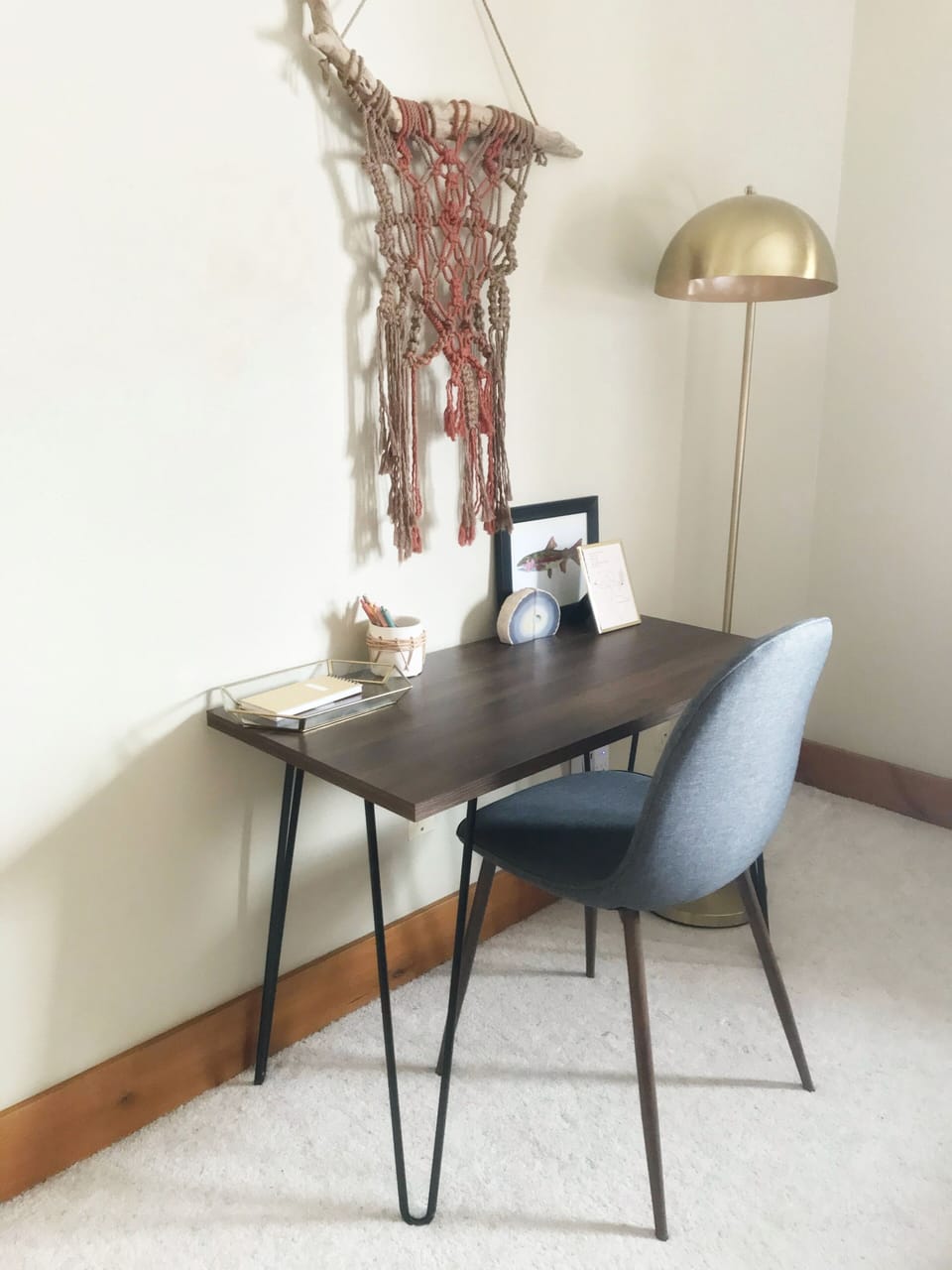 Private workspace in upper bedroom 