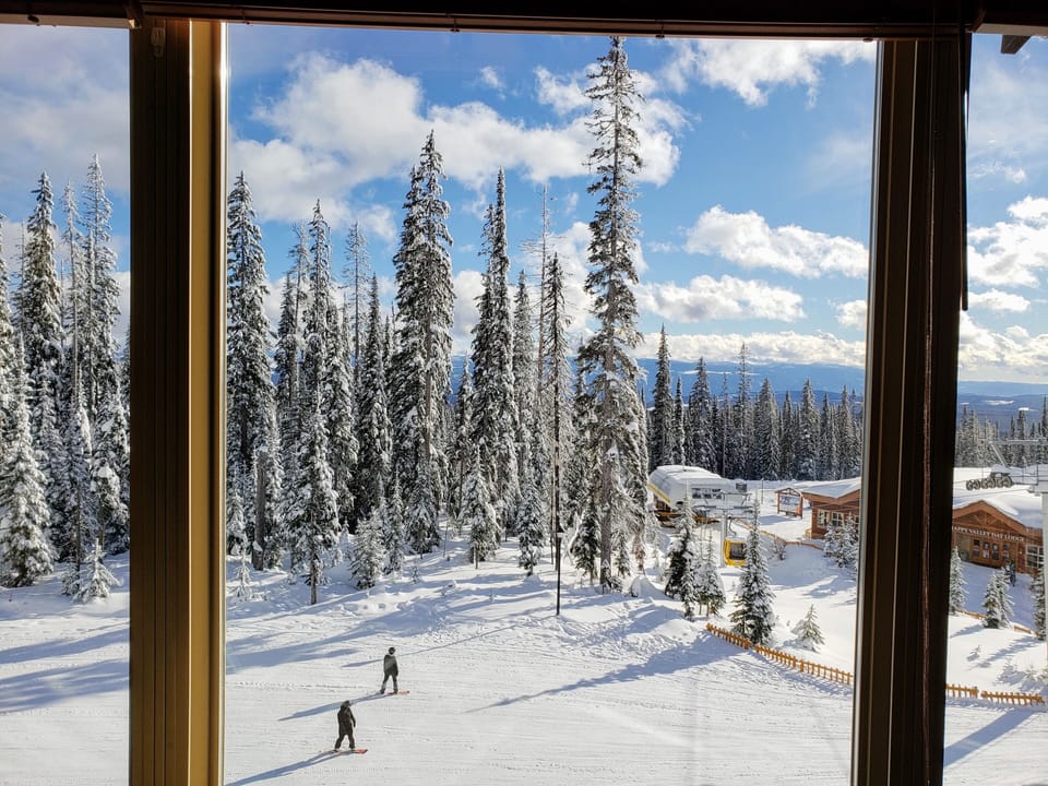 Winter view from the living room.