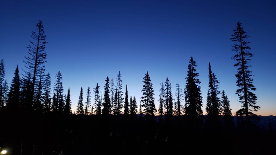 The sunrise from our deck.