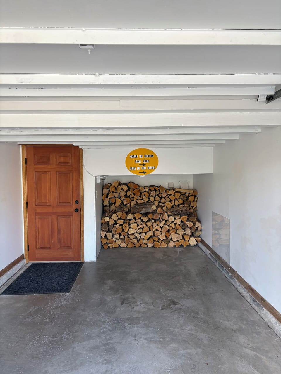One car garage for mid size car