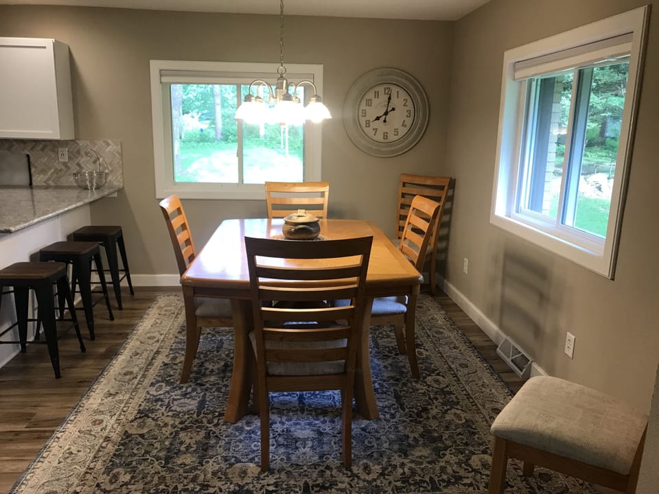 Sunny dinning room.