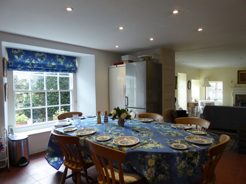 Kitchen/diner with sitting room beyond