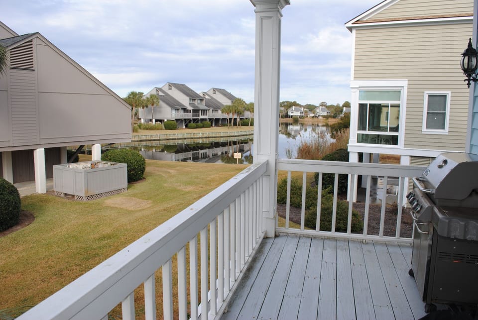 Covered Deck with Lake Views - First Floor
