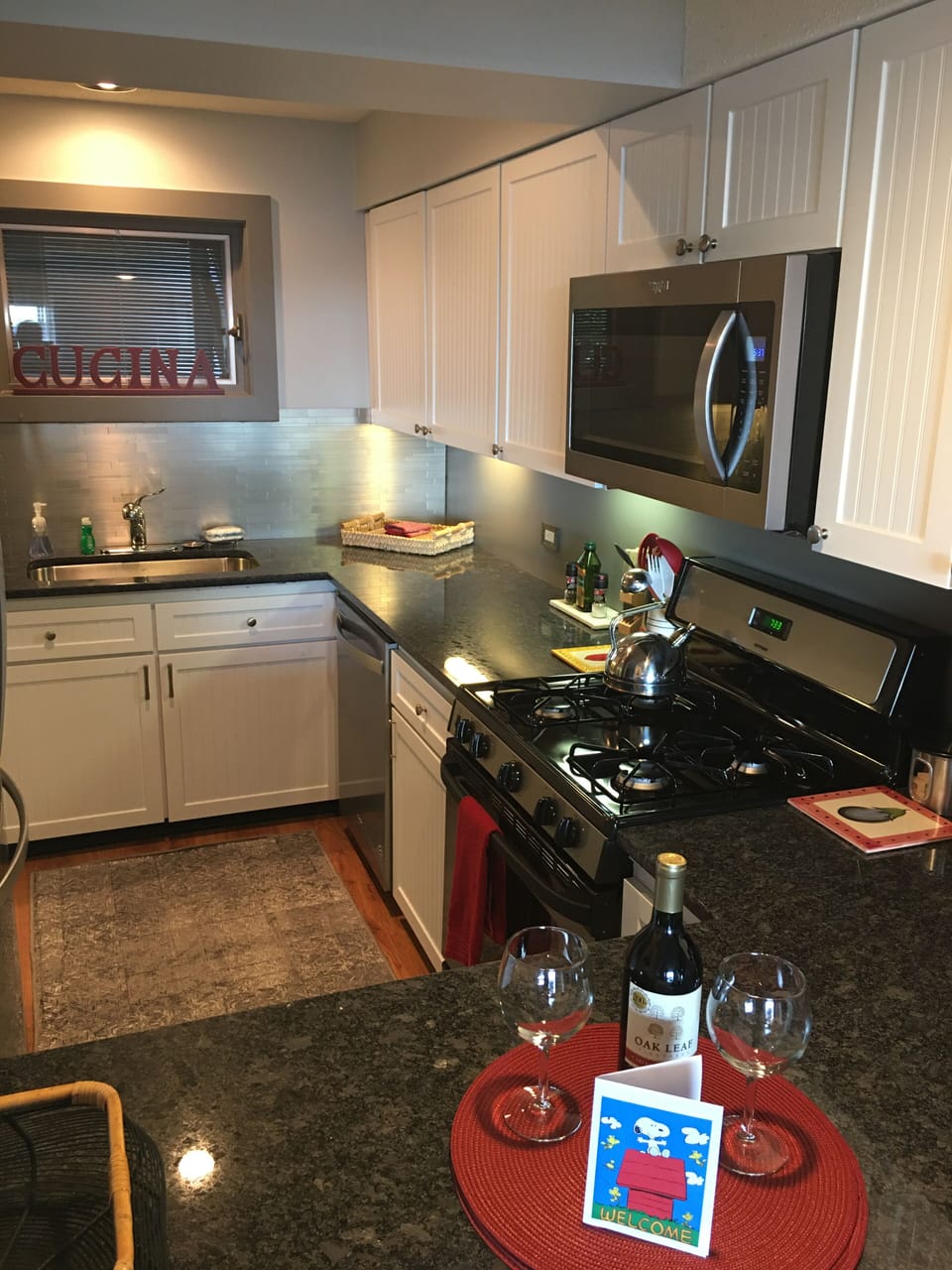 Create great meals in the updated kitchen-new counter top, cabinets & appliances