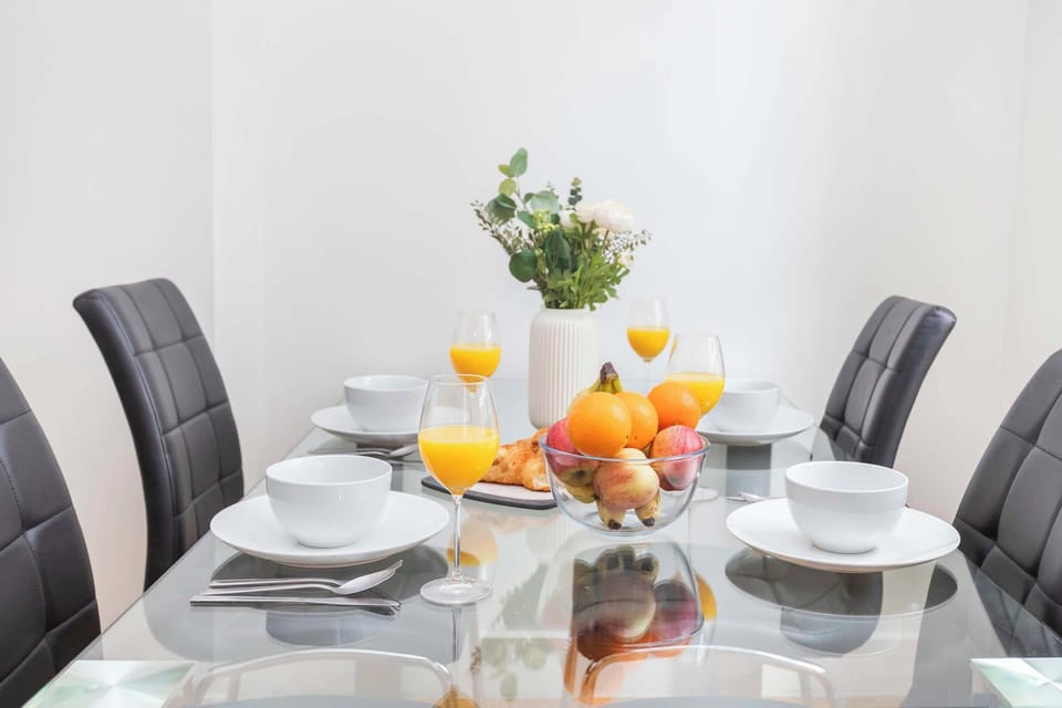 The dining area