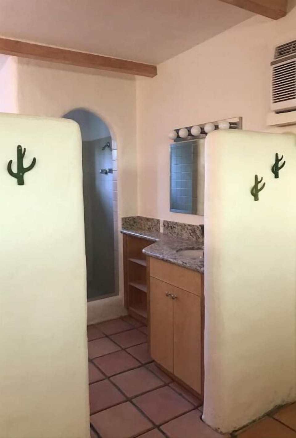 Entrance to the bathroom.