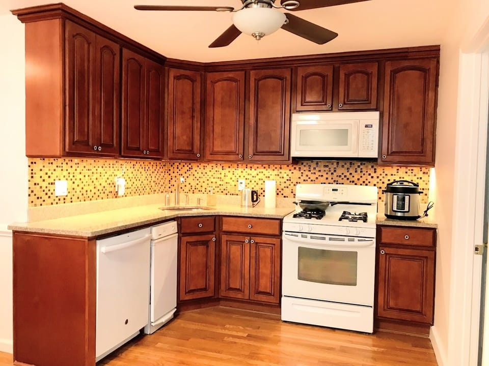 A Full Kitchen-  a home away from home.