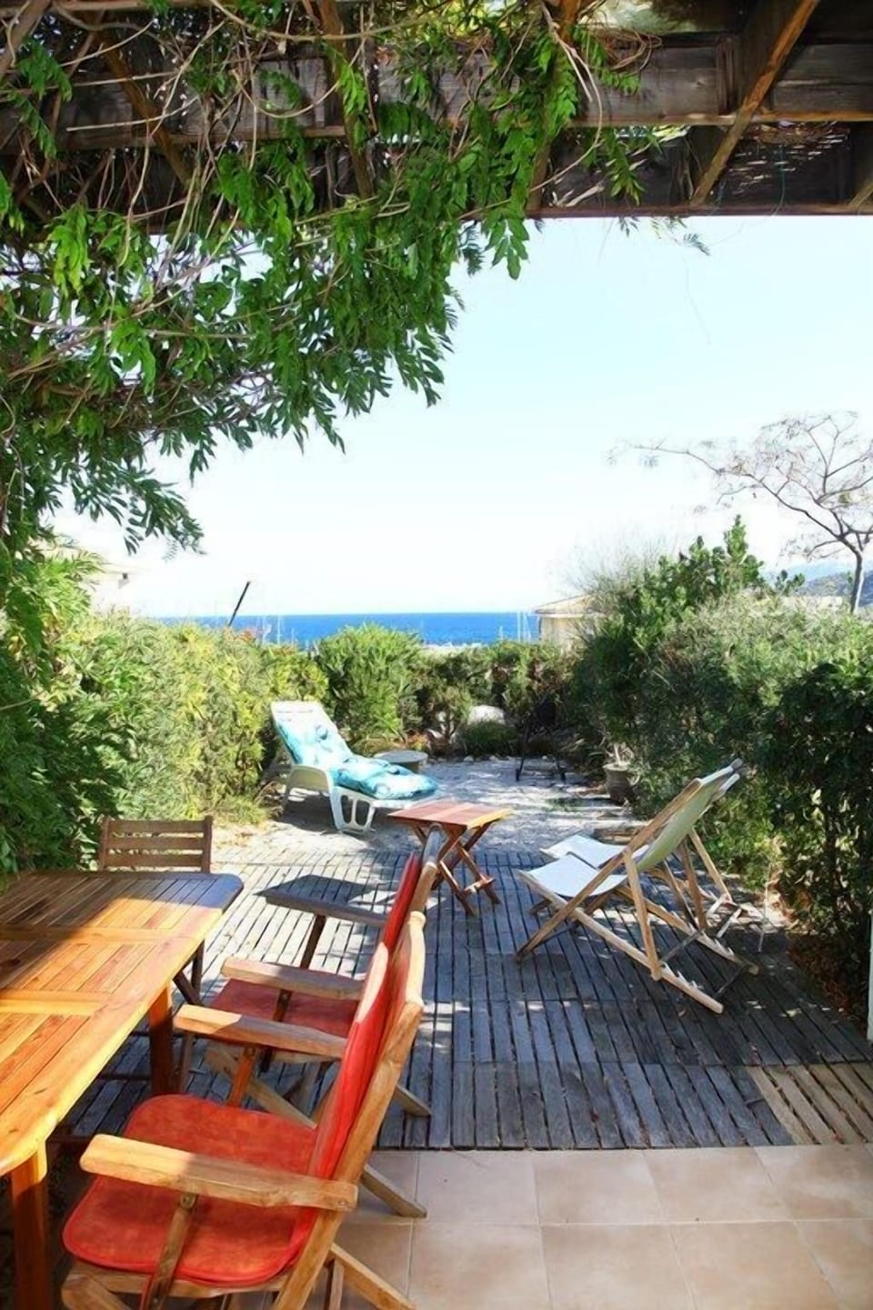 Terrasse vue mer