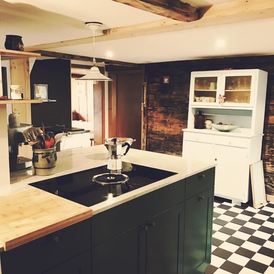 kitchen, lower apartment