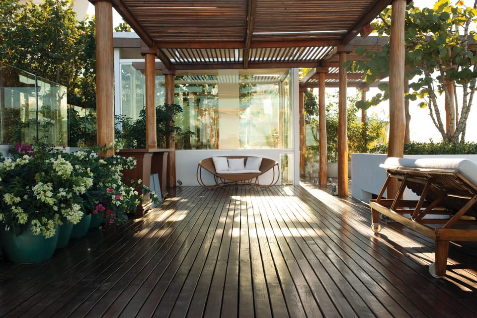 A space to relax on the deck