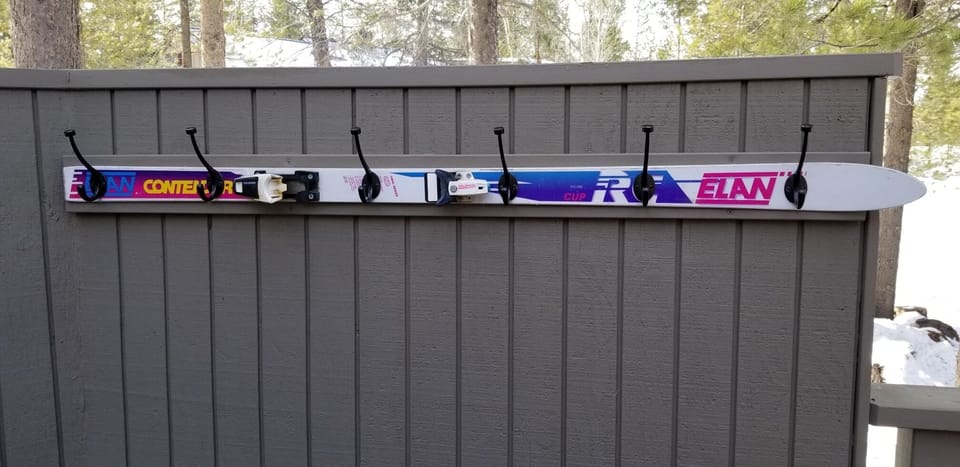 Hot tub towel rack