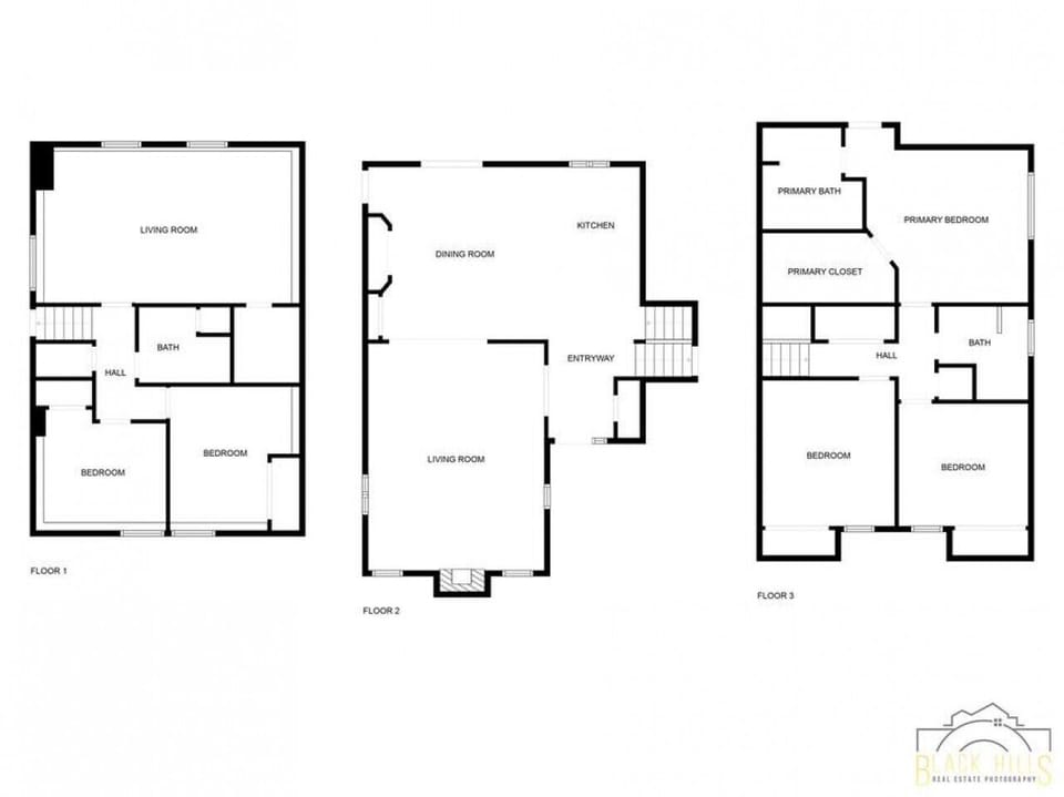 Floor plan of our split level home