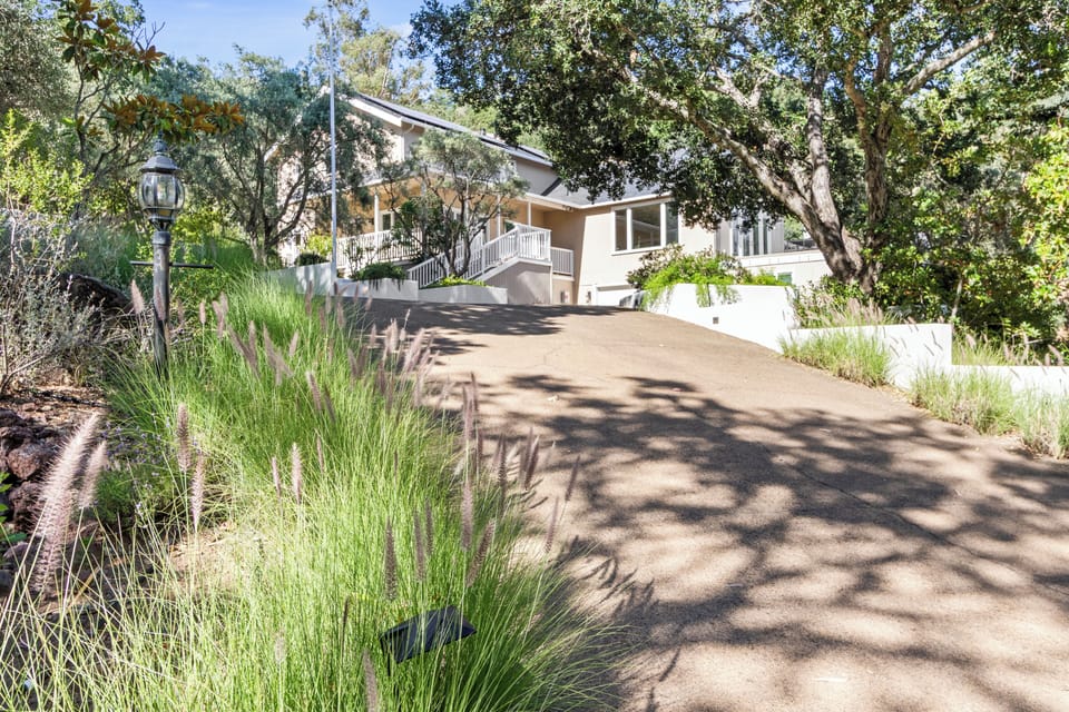Driveway to property.