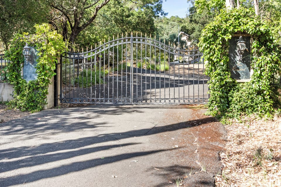 Electric gate to property.