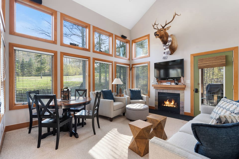Summer Lodge at Boyne Mountain - A wonderful condo with new furniture upstairs and down.  Outside deck directly on the mountain with gas grill.  Condo is a short walk to all the fun at the base of Boyne Mountain!  Book Today!