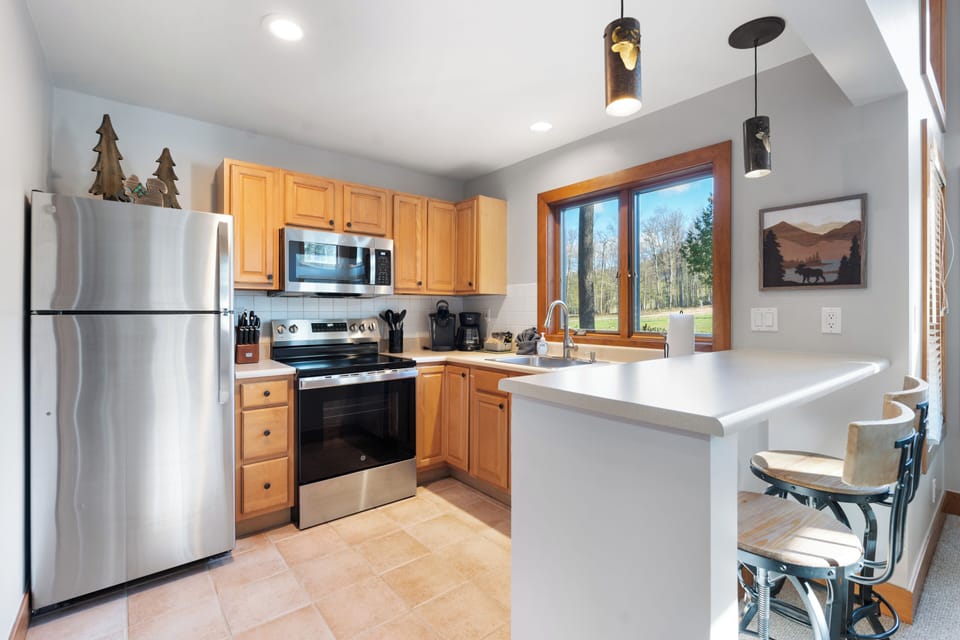 Two Kitchens - This condo has two kitchens.  This is the upstairs kitchen and another is on the lower level of the condo.