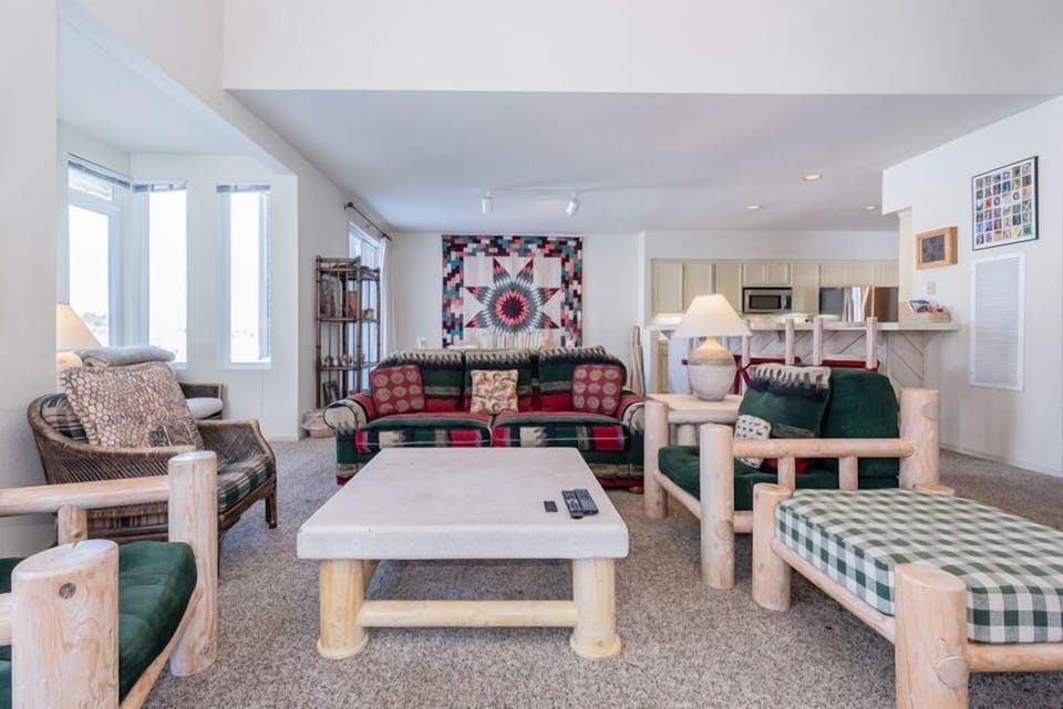 Living Room / Flat Screen TV / Gas Fireplace