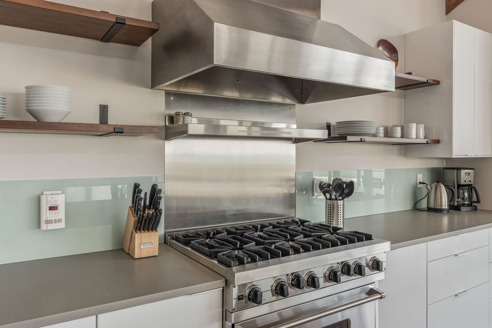 Viking oven & gas range.