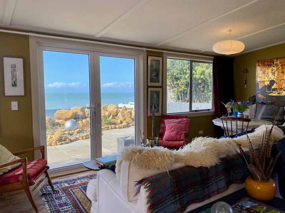 You can sit on the couch and watch the waves.