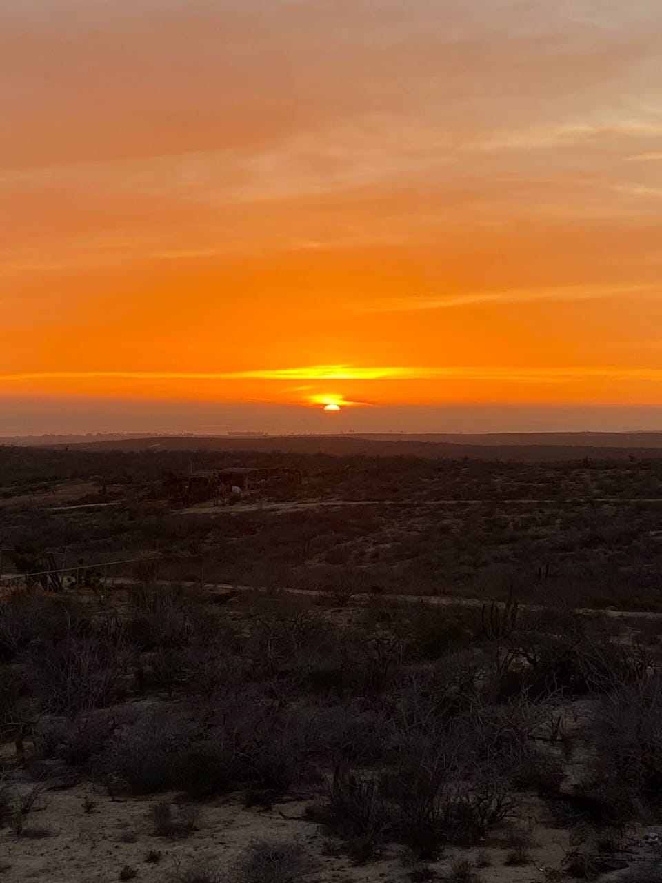 Panoramic sunsets of the pacific