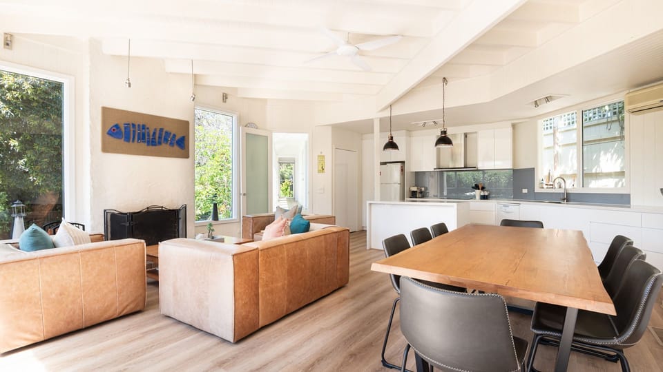 Old-school, functional fire place to add cosiness into the home