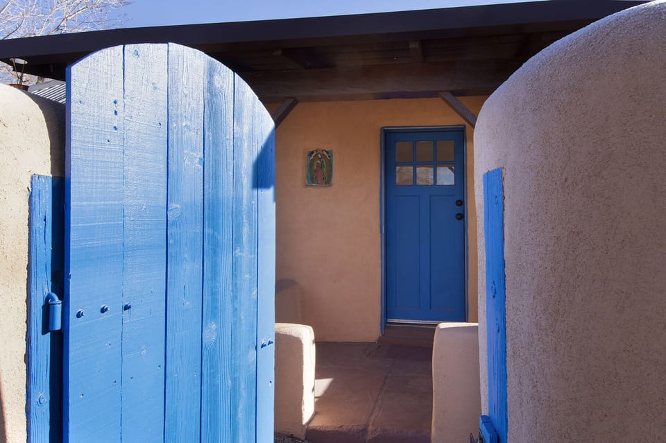 Front gate and front door